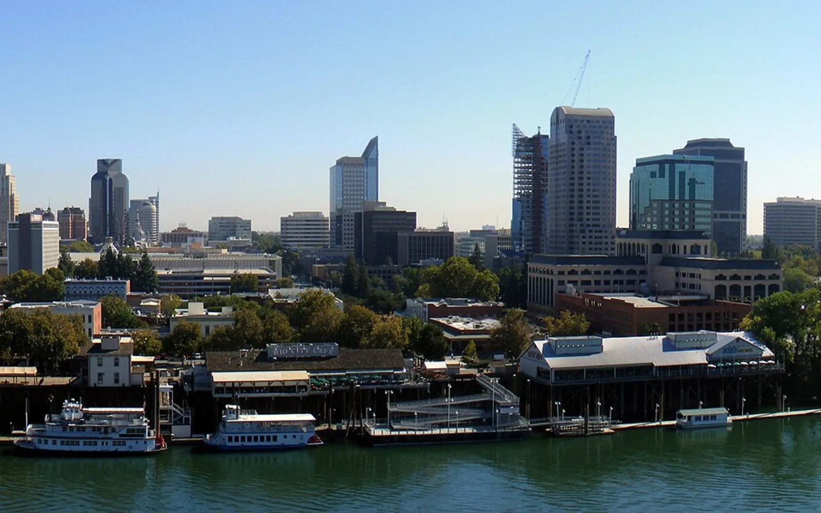 Sacramento skyline viewed from the Ziggurat in West Sacramento.